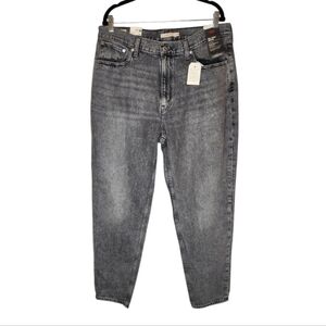 NEW Levi's '80s Mom Jeans High Rise Charcoal Grey Size 34